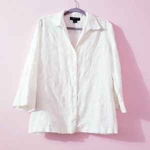 Jones New York Signature Paisley Buttons up Shirt